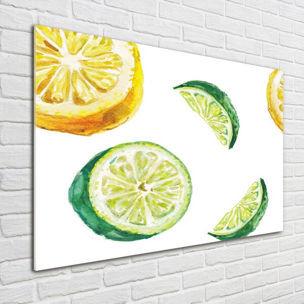 Fotoobraz na skle Citron a limetka osh-67543489