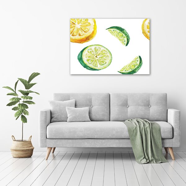 Foto obraz na plátně Citron a limetka oc-67543489