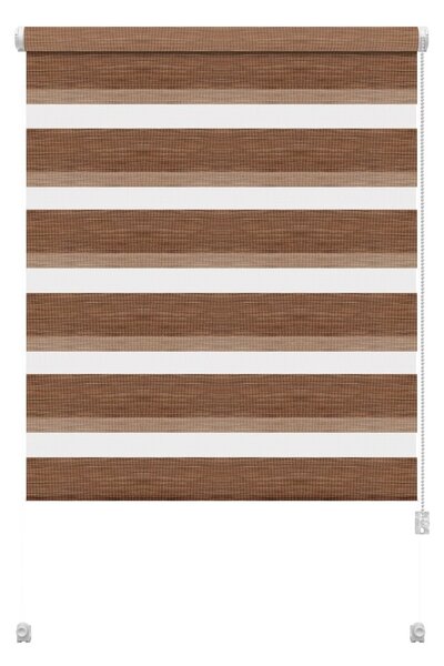 Hnědá roleta den a noc 72,5x150 cm Zebra Natur – Gardinia