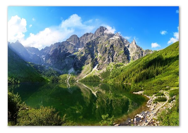 Foto obraz fotografie na skle Mořské oko Tatry osh-67916838
