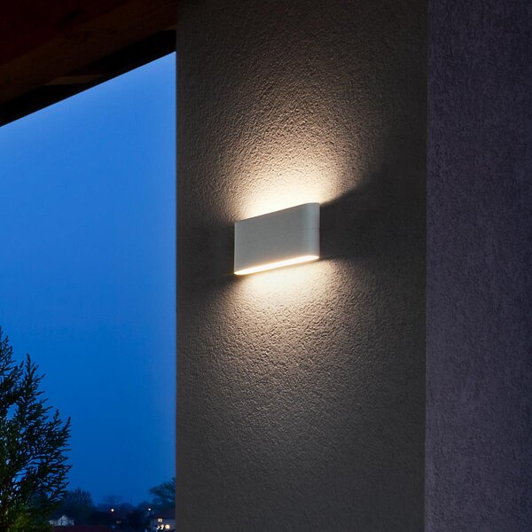 Redo Venkovní LED nástěnné svítidlo KLIPPE, š.17,5cm, IP54 Barva: Antracit