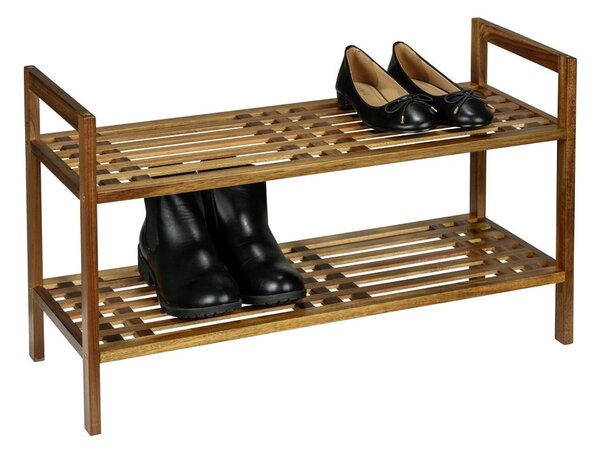 Stojan na boty z masivu akácie v přírodní barvě 69x40,5x27 cm Fondi – Wenko