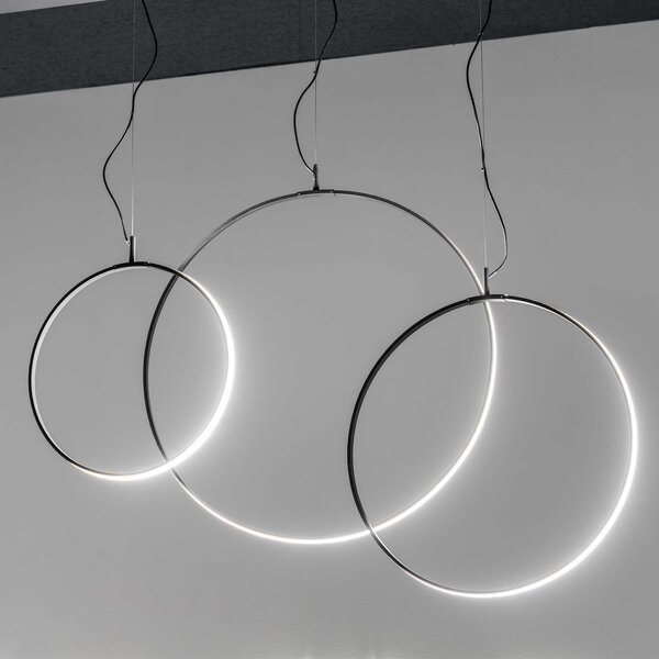 Ideal Lux LED závěsné svítidlo CIRCUS, ø 74cm Barva: Černá