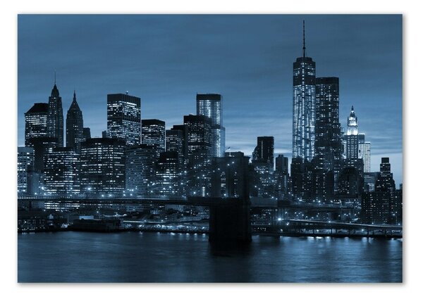 Foto obraz fotografie na skle New York noc osh-68675791