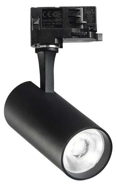 Ideal Lux Nastavitelný kompaktní LED reflektor FOX 15W CRI90 Barva: Černá, Teplota světla: 3000K - teplá bílá, Stmívání, řízení: ON/OFF (bez stmívání)