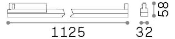 Ideal Lux Lineární svítidlo DISPLAY WIDE Barva: Bílá, Teplota světla: 4000K - denní bílá, Délka: 565mm
