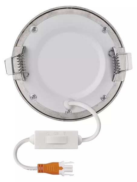 Emos lighting LED zápustný panel NEXXO ø12cm, 7W, CCT, černý/stříbrný Barva: Černá