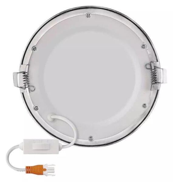 Emos lighting LED zápustný panel NEXXO ø17cm, 12,5W, CCT, černý/stříbrný Barva: Černá