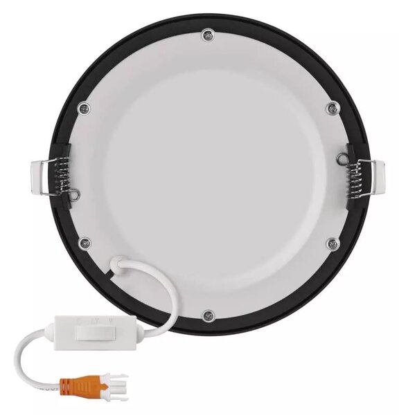 Emos lighting LED zápustný panel NEXXO ø17cm, 12,5W, CCT, černý/stříbrný Barva: Černá