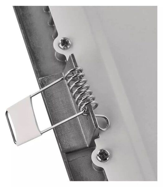 Emos lighting LED zápustný panel NEXXO, 12cm, 7W, CCT, čtvercový, černý/stříbrný Barva: Černá