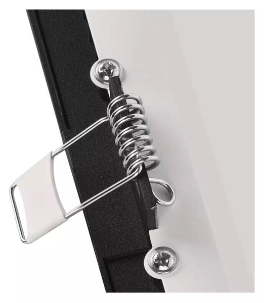 Emos lighting LED zápustný panel NEXXO, 12cm, 7W, CCT, čtvercový, černý/stříbrný Barva: Černá