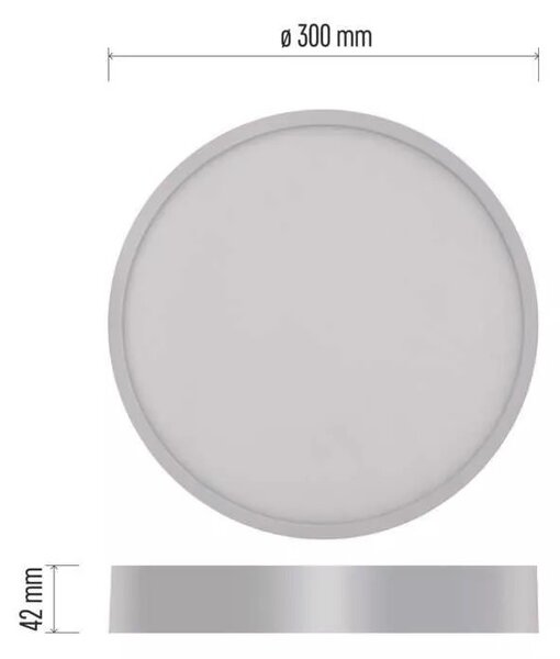Emos lighting LED přisazený panel NEXXO ø30cm, 28,5W, CCT, kulatý Barva: Černá