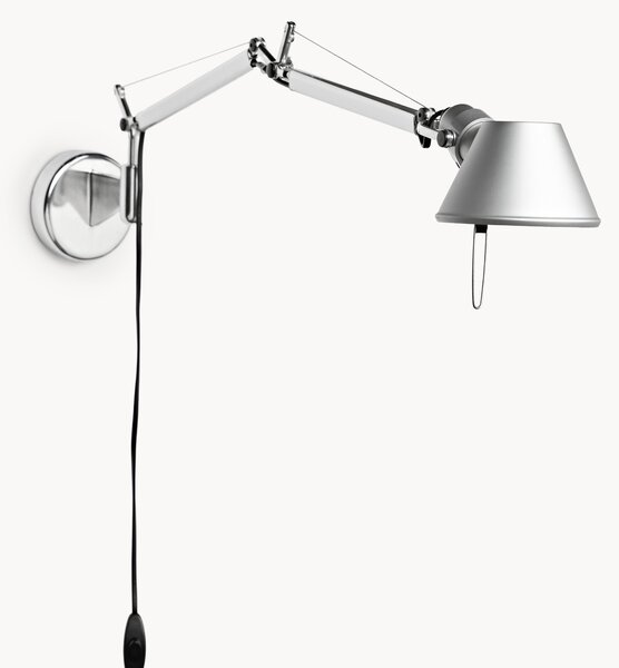 Velké nastavitelné nástěnné svítidlo se zástrčkou Tolomeo Micro
