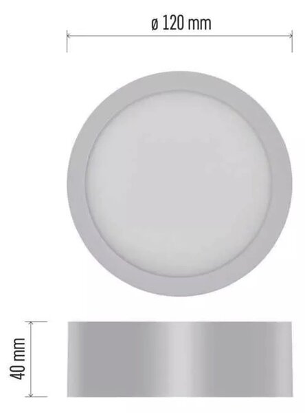 Emos lighting LED přisazený panel NEXXO ø12cm, 7,6W, CCT, kulatý, bílý