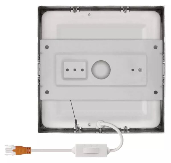 Emos lighting LED přisazený panel NEXXO 17cm, 12,5W, CCT, čtvercový Barva: Stříbrná
