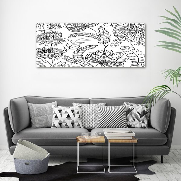 Moderní obraz canvas na rámu Květinový vzor oc-69660119