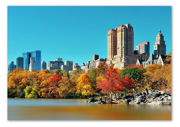 Foto obraz skleněný horizontální New York podzim osh-70676089