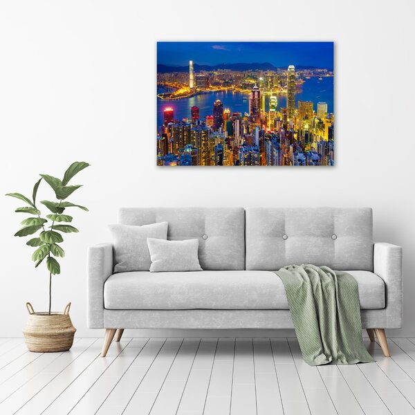 Foto obraz canvas Noční Hongkong oc-70819523