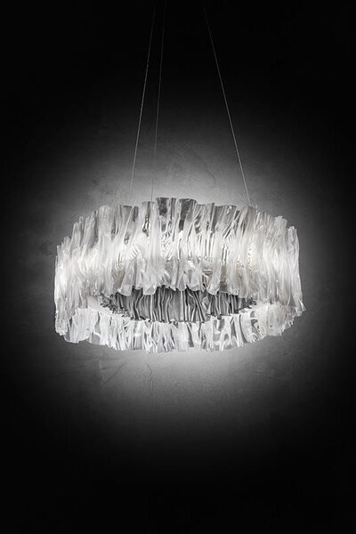 Slamp Závěsné LED svítidlo ACCORDÉON, ø 57cm, 2700K Barva: Bílá