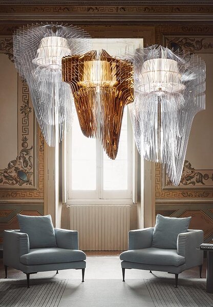 Slamp Závěsné svítidlo ARIA S, ø50cm Barva: Zlatá