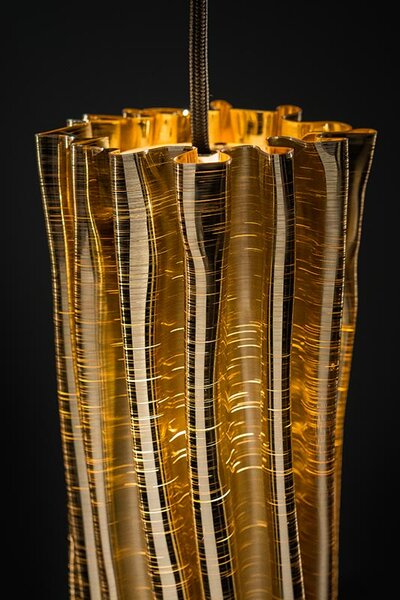 Slamp Závěsné svítidlo ACCORDÉON VERTICAL, v:30cm Barva: Zlatá