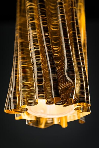 Slamp Závěsné svítidlo ACCORDÉON VERTICAL, v:30cm Barva: Zlatá