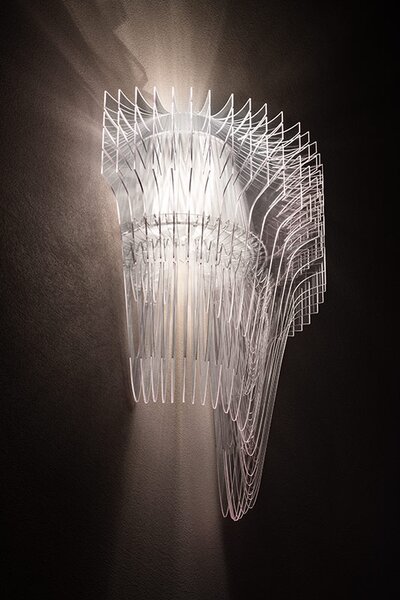 Slamp Nástěnné svítidlo ARIA APPLIQUE, 2xE14 + 6W LED Barva: Transparentní