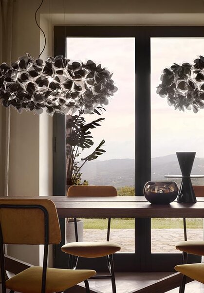 Slamp Závěsné svítidlo CLIZIA LARGE - MAMA NON MAMA Barva: Bílá, Barva kabelu: červená