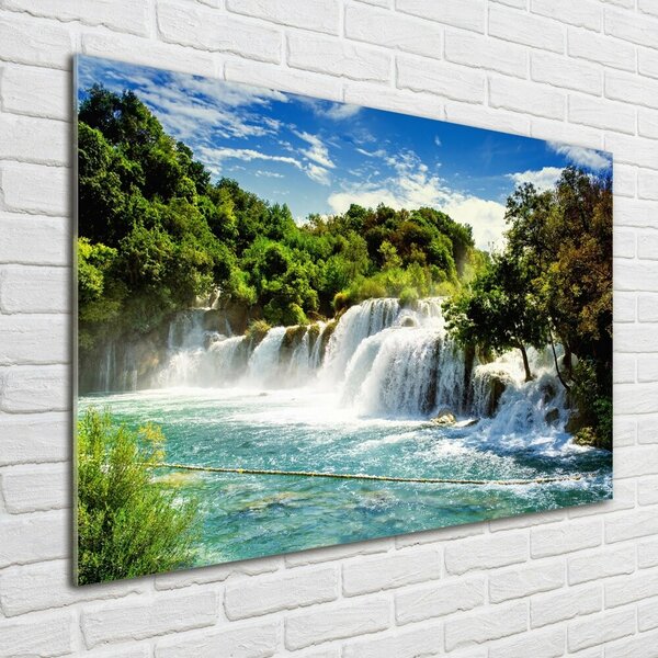 Fotoobraz na skle Vodopád Krka osh-71335224