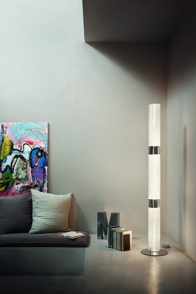 Slamp Stojací lampa LA LOLLO PRISMA stříbrná/zlatá Barva: Stříbrná