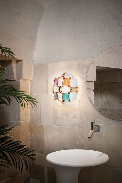Slamp Stropní/nástěnné svítidlo MIDA APPLIQUE Barva: platinová