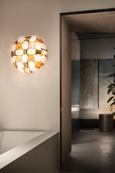 Slamp Stropní/nástěnné svítidlo MIDA MEDIUM Barva: platinová