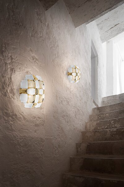Slamp Stropní/nástěnné svítidlo MIDA APPLIQUE Barva: platinová