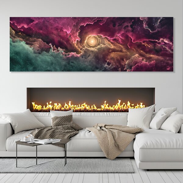 Obraz na plátně - Vesmírné oko Mirabel FeelHappy.cz Rozměr obrazu (Šířka x Výška): 60 x 20 cm