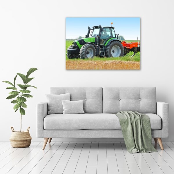Foto obraz na plátně Traktor na poli oc-71871011