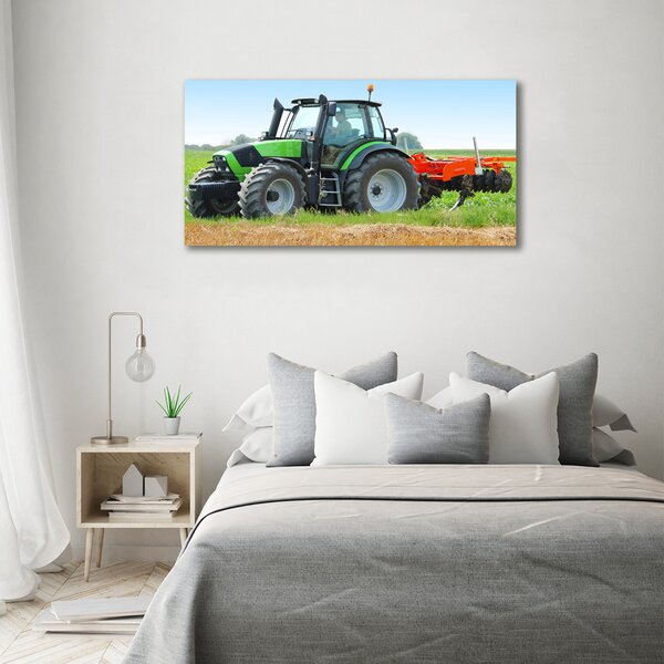 Foto obraz na plátně Traktor na poli oc-71871011