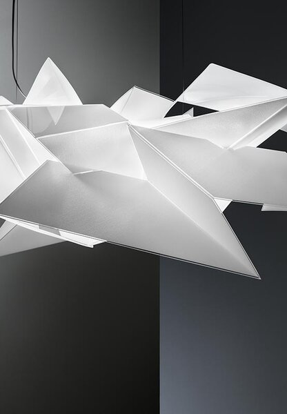 SLAMP CRDSM00WHT06T00000EU Cordoba, rozměrné závěsné svítidlo, 130W LED 2700K stmívatelné, délka 104cm