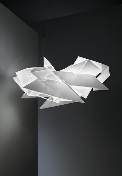 SLAMP CRDSM00WHT06T00000EU Cordoba, rozměrné závěsné svítidlo, 130W LED 2700K stmívatelné, délka 104cm