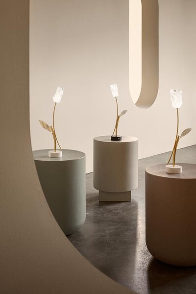 Slamp Stolní lampa TULIP BATTERY Barva podstavce: bílá