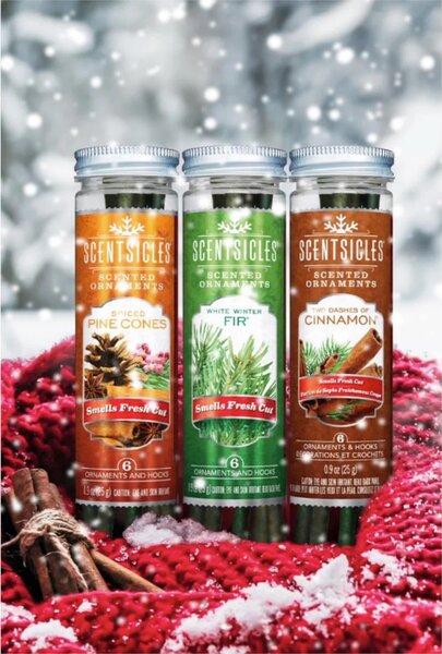 Vonné tyčinky na stromeček- Scentsicles Cinnamon 6ks