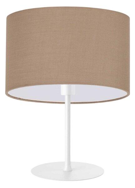 Ideal Lux Stolní lampa SET UP, SMALL, ⌀30cm Barva stínidla: šedá, Barva podstavce: bílá