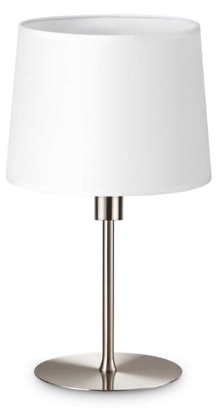 Ideal Lux Stolní lampa SET UP, SMALL, ⌀20cm Barva stínidla: černá, Barva podstavce: nikl