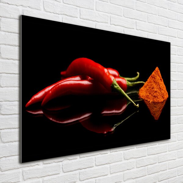 Fotoobraz na skle Chilli a cayenne osh-72959251
