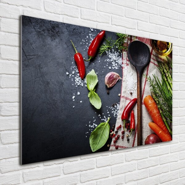 Foto obraz sklo tvrzené Ingredience osh-73254756