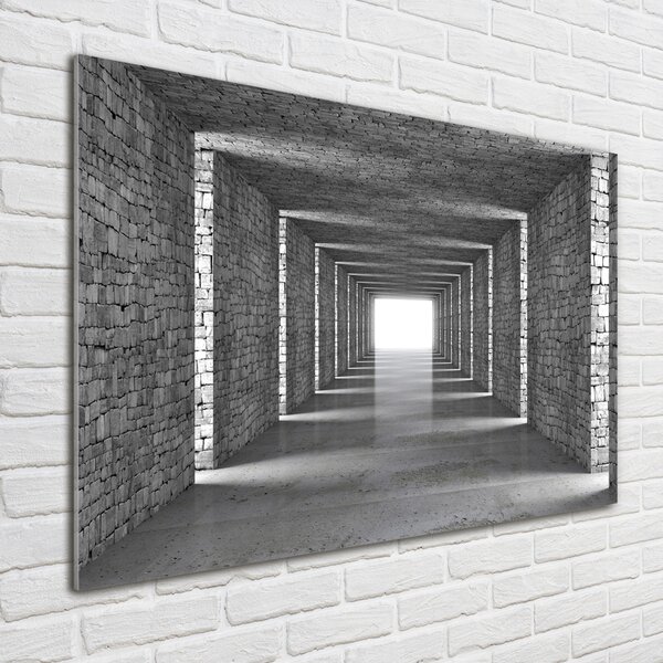 Foto obraz sklo tvrzené Tunel z cihel osh-73368031