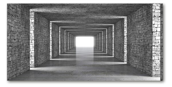 Foto obraz sklo tvrzené Tunel z cihel osh-73368031