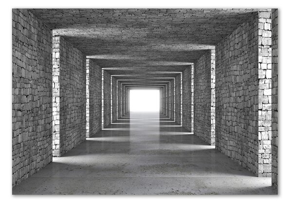 Foto obraz sklo tvrzené Tunel z cihel osh-73368031