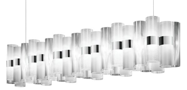 Slamp Závěsné lineární LED svítidlo LA LOLLO 140 Barva: gradient