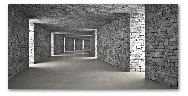 Foto obraz skleněný horizontální Tunel z cihel osh-73658635