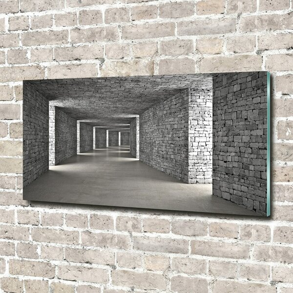 Foto obraz skleněný horizontální Tunel z cihel osh-73658635